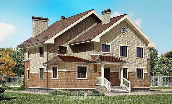 300-004-Л Проект двухэтажного дома, красивый домик из блока Каменск-Уральский | Проекты домов от House Expert