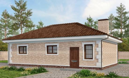 070-005-П Проект гаража из кирпича Каменск-Уральский | Проекты домов от House Expert