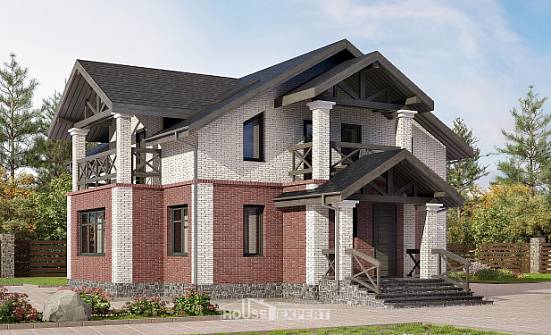 160-014-Л Проект двухэтажного дома, бюджетный домик из керамзитобетонных блоков Каменск-Уральский | Проекты домов от House Expert
