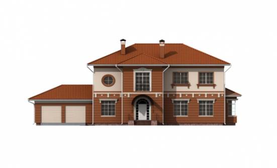 285-001-Л Проект двухэтажного дома, гараж, просторный домик из кирпича Каменск-Уральский | Проекты домов от House Expert