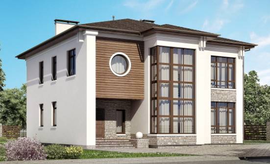 300-005-П Проект двухэтажного дома, большой загородный дом из кирпича Каменск-Уральский | Проекты домов от House Expert