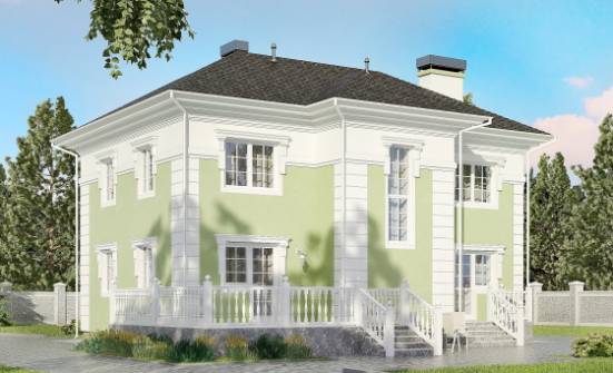 155-005-П Проект двухэтажного дома, доступный домик из блока Каменск-Уральский | Проекты домов от House Expert