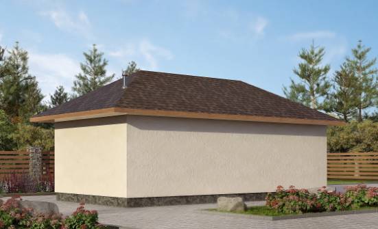 040-001-П Проект гаража из пеноблока Каменск-Уральский | Проекты одноэтажных домов от House Expert