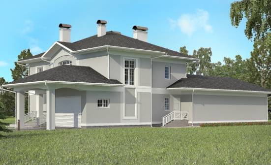 360-001-П Проект двухэтажного дома, гараж, большой коттедж из кирпича Каменск-Уральский | Проекты домов от House Expert