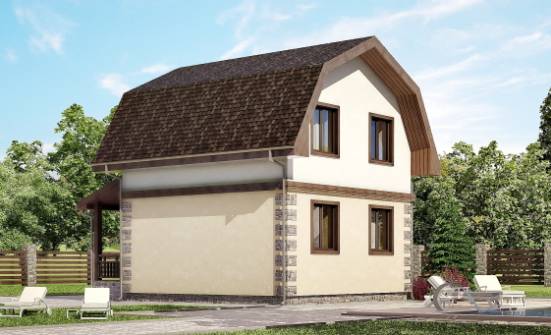 070-004-П Проект двухэтажного дома с мансардой, классический домик из теплоблока Каменск-Уральский | Проекты домов от House Expert