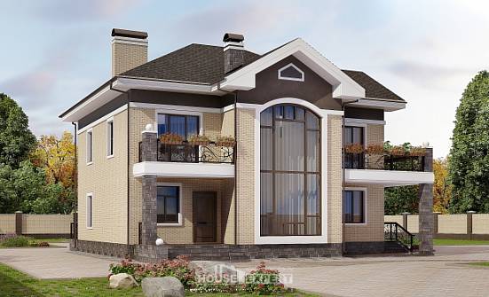 200-006-П Проект двухэтажного дома, средний дом из кирпича Каменск-Уральский | Проекты домов от House Expert