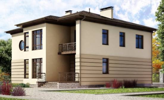 300-006-П Проект двухэтажного дома, гараж, большой домик из кирпича Каменск-Уральский | Проекты домов от House Expert