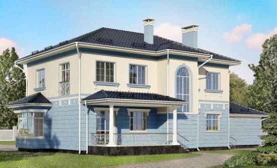 285-003-Л Проект двухэтажного дома, гараж, классический домик из кирпича Каменск-Уральский | Проекты домов от House Expert