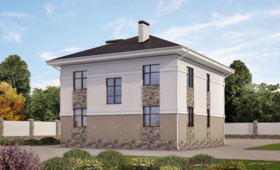 150-014-П Проект двухэтажного дома, доступный коттедж из теплоблока Каменск-Уральский | Проекты домов от House Expert