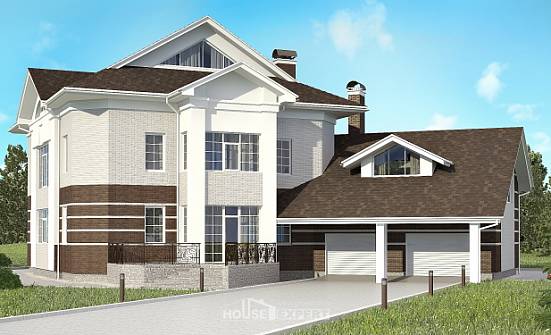 410-001-П Проект двухэтажного дома, гараж, просторный домик из кирпича Каменск-Уральский | Проекты домов от House Expert