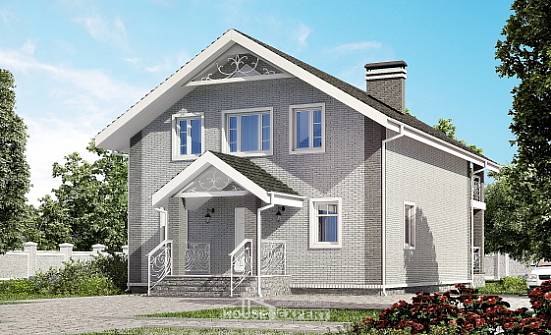 150-007-П Проект двухэтажного дома с мансардой, красивый домик из керамзитобетонных блоков Каменск-Уральский | Проекты домов от House Expert