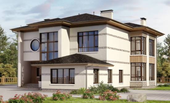 345-001-П Проект двухэтажного дома, классический дом из поризованных блоков Каменск-Уральский | Проекты домов от House Expert