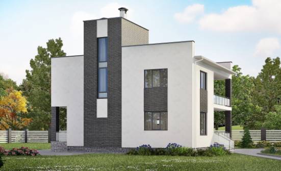 225-001-П Проект двухэтажного дома, простой домик из пеноблока Каменск-Уральский | Проекты домов от House Expert