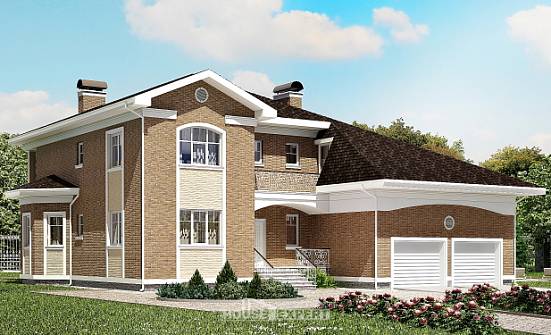 335-002-П Проект двухэтажного дома, гараж, просторный дом из кирпича Каменск-Уральский | Проекты домов от House Expert