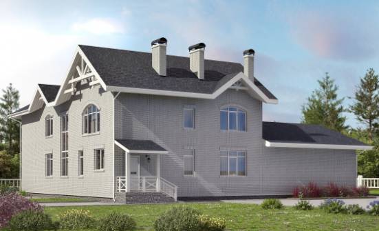 340-004-П Проект двухэтажного дома, большой домик из арболита Каменск-Уральский | Проекты домов от House Expert
