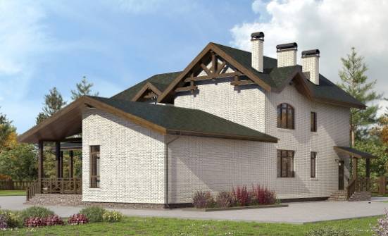 340-004-Л Проект двухэтажного дома, современный коттедж из теплоблока Каменск-Уральский | Проекты домов от House Expert
