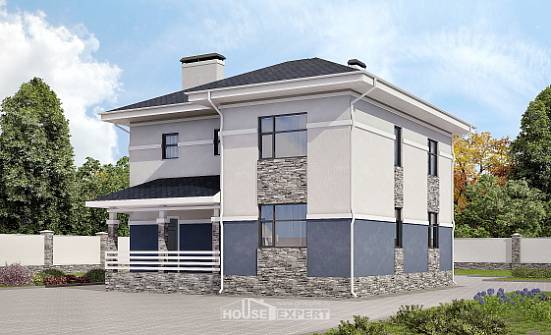 150-014-Л Проект двухэтажного дома, классический домик из керамзитобетонных блоков Каменск-Уральский | Проекты домов от House Expert