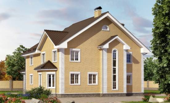 320-003-Л Проект двухэтажного дома, огромный коттедж из теплоблока Каменск-Уральский | Проекты домов от House Expert