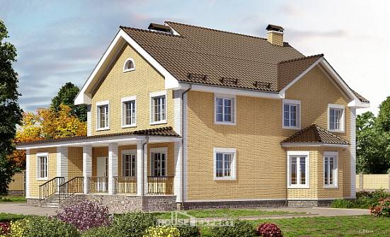 320-003-Л Проект двухэтажного дома, огромный коттедж из теплоблока Каменск-Уральский | Проекты домов от House Expert