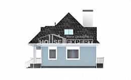 110-001-Л Проект двухэтажного дома с мансардным этажом, экономичный домик из пеноблока, Каменск-Уральский