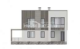 150-017-П Проект двухэтажного дома, бюджетный дом из поризованных блоков, Каменск-Уральский