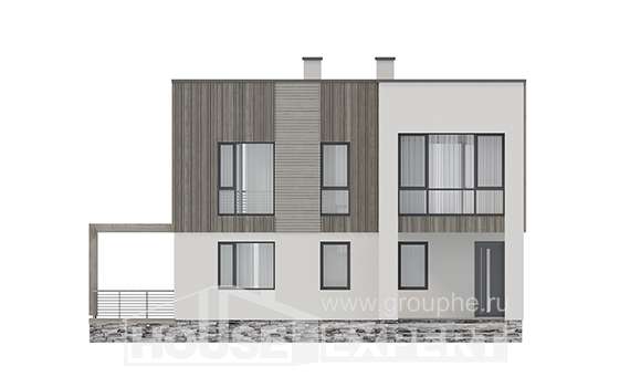 150-017-П Проект двухэтажного дома, доступный домик из арболита Каменск-Уральский, House Expert