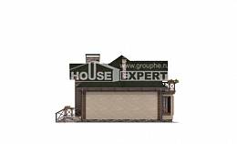 180-010-П Проект двухэтажного дома с мансардным этажом, гараж, простой дом из твинблока Каменск-Уральский, House Expert