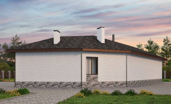 145-001-Л Проект бани из теплоблока Каменск-Уральский | Проекты одноэтажных домов от House Expert