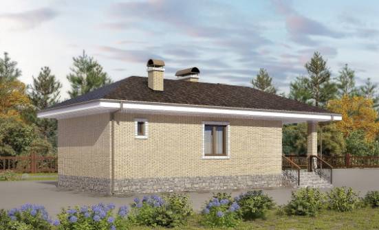 040-002-П Проект бани из бризолита Каменск-Уральский | Проекты одноэтажных домов от House Expert