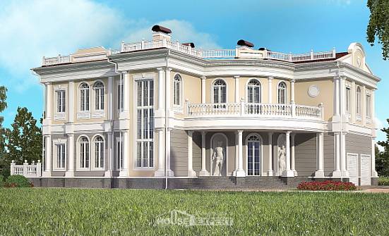 505-001-П Проект двухэтажного дома и гаражом, уютный домик из пеноблока, Каменск-Уральский