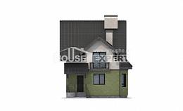 120-003-П Проект двухэтажного дома мансардный этаж, экономичный дом из поризованных блоков Каменск-Уральский, House Expert