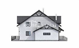 290-003-П Проект двухэтажного дома мансардный этаж, современный домик из керамзитобетонных блоков Каменск-Уральский, House Expert