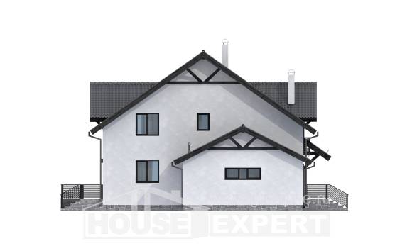 290-003-П Проект двухэтажного дома мансардный этаж, современный домик из керамзитобетонных блоков Каменск-Уральский, House Expert