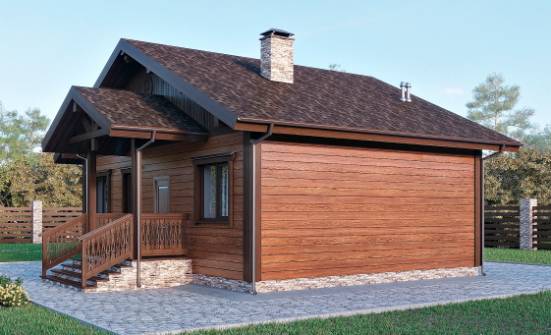 065-001-П Проект бани из арболита Каменск-Уральский | Проекты одноэтажных домов от House Expert