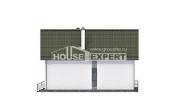 170-009-Л Проект двухэтажного дома мансардный этаж, гараж, доступный домик из керамзитобетонных блоков, Каменск-Уральский