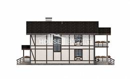 250-002-Л Проект двухэтажного дома с мансардным этажом, гараж, современный загородный дом из кирпича Каменск-Уральский, House Expert