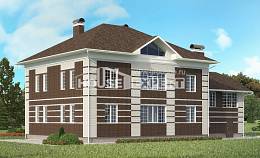 505-002-Л Проект трехэтажного дома, гараж, уютный дом из кирпича Каменск-Уральский, House Expert
