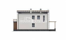 215-002-Л Проект двухэтажного дома, уютный загородный дом из блока Каменск-Уральский, House Expert