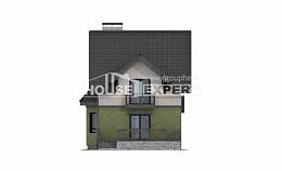 120-003-П Проект двухэтажного дома мансардой, красивый дом из газобетона Каменск-Уральский, House Expert