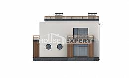 215-002-Л Проект двухэтажного дома, простой коттедж из арболита Каменск-Уральский, House Expert