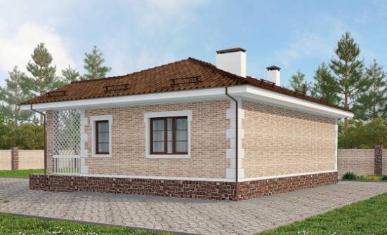 065-002-П Проект бани из кирпича Каменск-Уральский | Проекты домов от House Expert