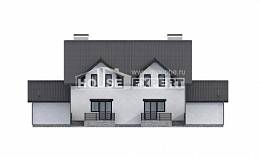 290-003-П Проект двухэтажного дома с мансардой, современный коттедж из блока Каменск-Уральский, House Expert
