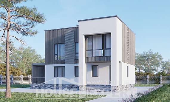 150-017-П Проект двухэтажного дома, классический домик из поризованных блоков Каменск-Уральский, House Expert