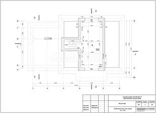 Кладочный план третьего этажа